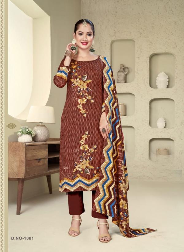 SAT Pashmina Shwal Suit Vol-15 – Dress Material